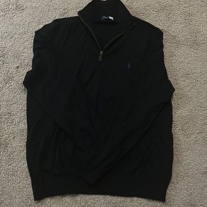 Polo Ralph Lauren long-sleeved half zip sweater 🐴🖤